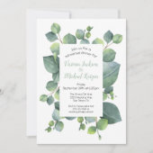 ユーカリプスフレームリハーサルディナー招待状 招待状 (正面)