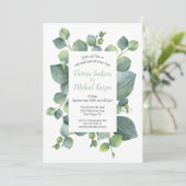 ユーカリプスフレームリハーサルディナー招待状 招待状 (スタンド正面)