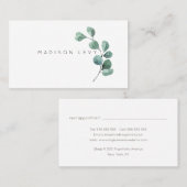 ユーカリプスブランチ離れズアーティザンビジネス 予約カード (正面/裏面)