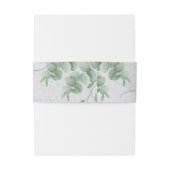 ユーカリプスミニマルクリーンシンプルモノグラム名 招待状ベリーバンド (裏面例)