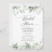 ユーカリプスリーフブライダルシャワー招待 招待状 (正面)