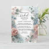 ユーカリプスレーストゥルダスティブルーブライダルシャワー 招待状 (スタンド正面)