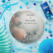 ユーカリプスレーストゥルパステルダスティブルー結婚ズ ペーパープレート (パーティー)