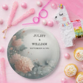 ユーカリプスレーストゥルパステルダスティブルー結婚ズ ペーパープレート (パーティー)