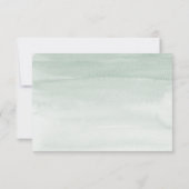 ユーカリプタスのグリーンリーウェディングオプション付きsvp 出欠カード (裏面)