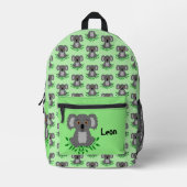 ユーカリプタスのパーソナルな子供たちのかわいいコアラ プリントバックパック (正面)