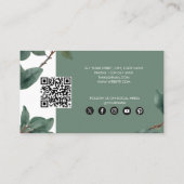 ユーカリプタスのビジネスは友人の紹介カードを参照 名刺 (裏面)