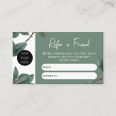 ユーカリプタスのビジネスは友人の紹介カードを参照 名刺 (正面)