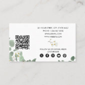 ユーカリプタスのビジネスは友人の紹介カードを参照 名刺 (裏面)