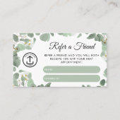 ユーカリプタスのビジネスは友人の紹介カードを参照 名刺 (正面)