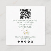 ユーカリプタスのビジネスロゴは友人の紹介を参照 スクエア名刺 (裏面)