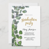 ユーカリプタスの卒業パーティーの招待 招待状 (正面)