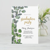 ユーカリプタスの卒業パーティーの招待 招待状 (スタンド正面)