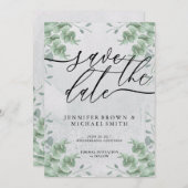 ユーカリプタスの緑の特別な日 セーブザデート (正面/裏面)