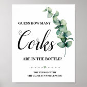 ユーカリプタスは何個のコルクのシャワーゲームサインを推測 ポスター (正面)