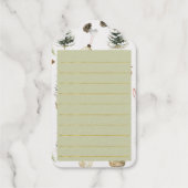 ユーカリプタスアコルズクリスマス招待状カード ギフトタグ (裏面)