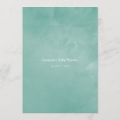 ユーカリプタスアネモネ幾何学ベビーシャワーアドバイス アドバイスカード (裏面)