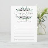 ユーカリプタスアネモネ幾何学ベビーシャワーアドバイス アドバイスカード (スタンド正面)