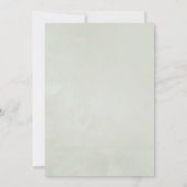 ユーカリプタスアネモネ幾何結婚物の 招待状 (裏面)