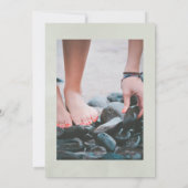 ユーカリプタスアネモン生命の幾何学的お祝い 招待状 (裏面)