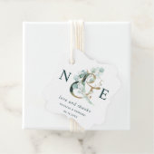 ユーカリプタスアンパサンド金ゴールドグリーン結婚ズありがとう フェイバータグ (インサイチュ)