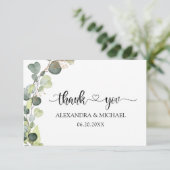 ユーカリプタスエレガントグリーンリー 招待状 (スタンド正面)