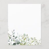 ユーカリプタスエレガントバジェット結婚式招待状 (裏面)