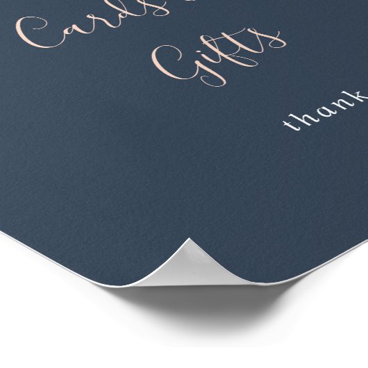 ユーカリプタスガーデンバラフローラカードとギフトサイン ポスター (角)