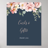 ユーカリプタスガーデンバラフローラカードとギフトサイン ポスター (正面)