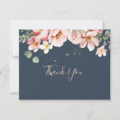 ユーカリプタスガーデンバラフローラフラット結婚ズ サンキューカード (正面)