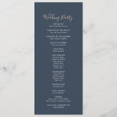 ユーカリプタスガーデンバラフローラ結婚式 プログラム (裏面)