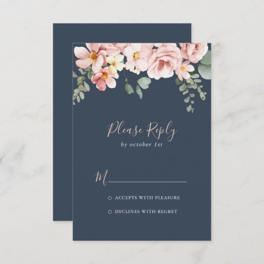 ユーカリプタスガーデンバラフローラRSVP 出欠カード (正面/裏面)