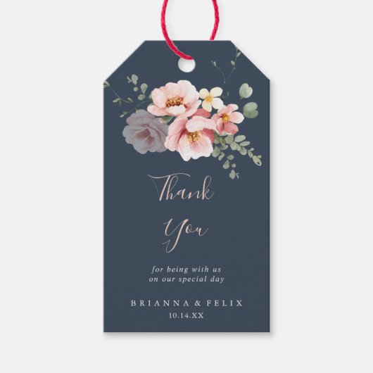 ユーカリプタスガーデンバラ結婚フローラズサンキューユー ギフトタグ (正面)