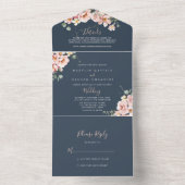 ユーカリプタスガーデンバラ結婚フローラ オールインワン招待状 (内側)