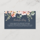 ユーカリプタスガーデンフローラ赤ちゃんシャワーブックリクエスト エンクロージャーカード (正面)