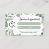 ユーカリプタスクライアントアポイントメントカードロゴQRコード 名刺 (正面)