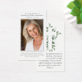 ユーカリプタスクロスカロメモリアル祈りの言葉カード (デスク)