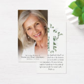 ユーカリプタスクロスフォトメモリアル祈りの言葉カード (デスク)