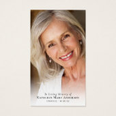 ユーカリプタスクロスフォトメモリアル祈りの言葉カード (正面)