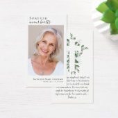 ユーカリプタスクロスフォトメモリアル祈りの言葉カード (デスク)