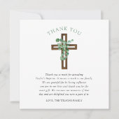 ユーカリプタスクロスモダンバプテススススクエアサンキュー サンキューカード (正面)