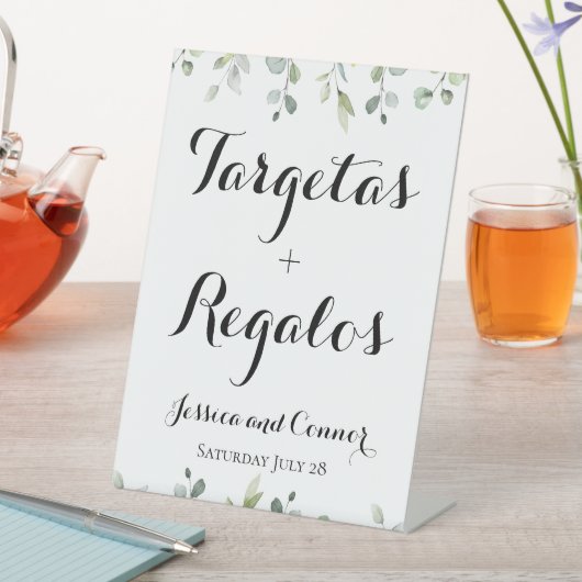 ユーカリプタスグリーンタジェタスイ結婚レガロス 台座サイン (インサイチュ)