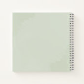 ユーカリプタスグリーンリー結婚ジオメトリックのゲストブック ノートブック (裏面)