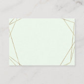 ユーカリプタスグリーン結婚リーズアコモデーション エンクロージャーカード (裏面)