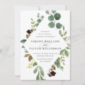 ユーカリプタスグローブ結婚式招待状 招待状 (正面)