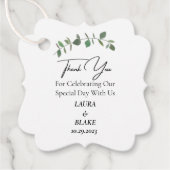 ユーカリプタスグ結婚リーネリーズサンキューユーメッセージカード フェイバータグ (正面)