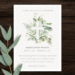 ユーカリプタスシダの葉クロス記念サービス サンキューカード