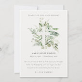 ユーカリプタスシダの葉クロス記念サービス サンキューカード (正面)