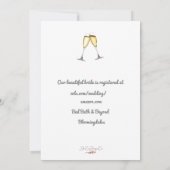 ユーカリプタスシャンパンブルンチブライダルシャワー招待状 招待状 (裏面)