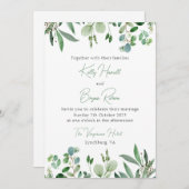 ユーカリプタススイート 招待状 (正面/裏面)